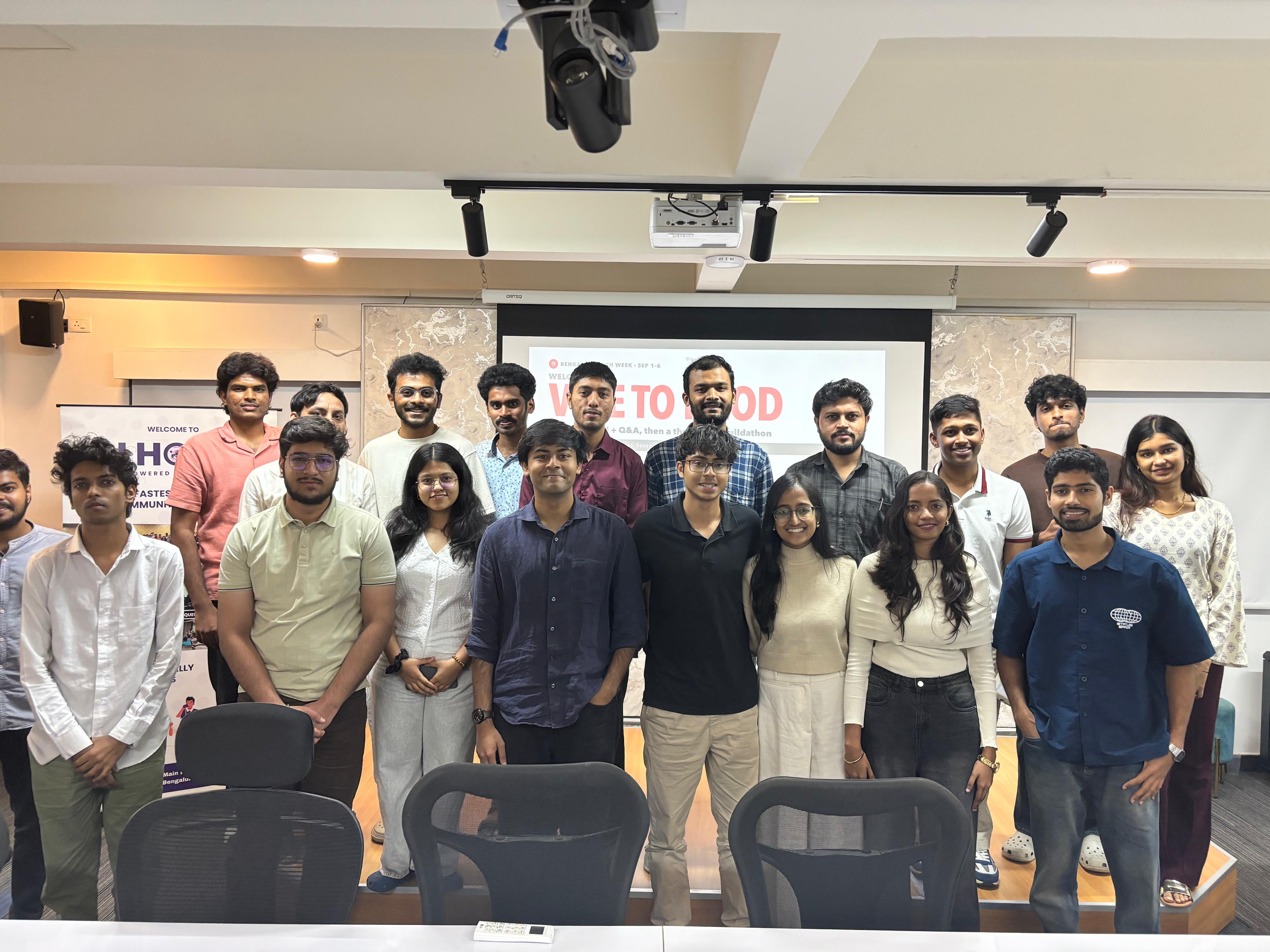 Attendees and speakers at the Vibe to Prod event