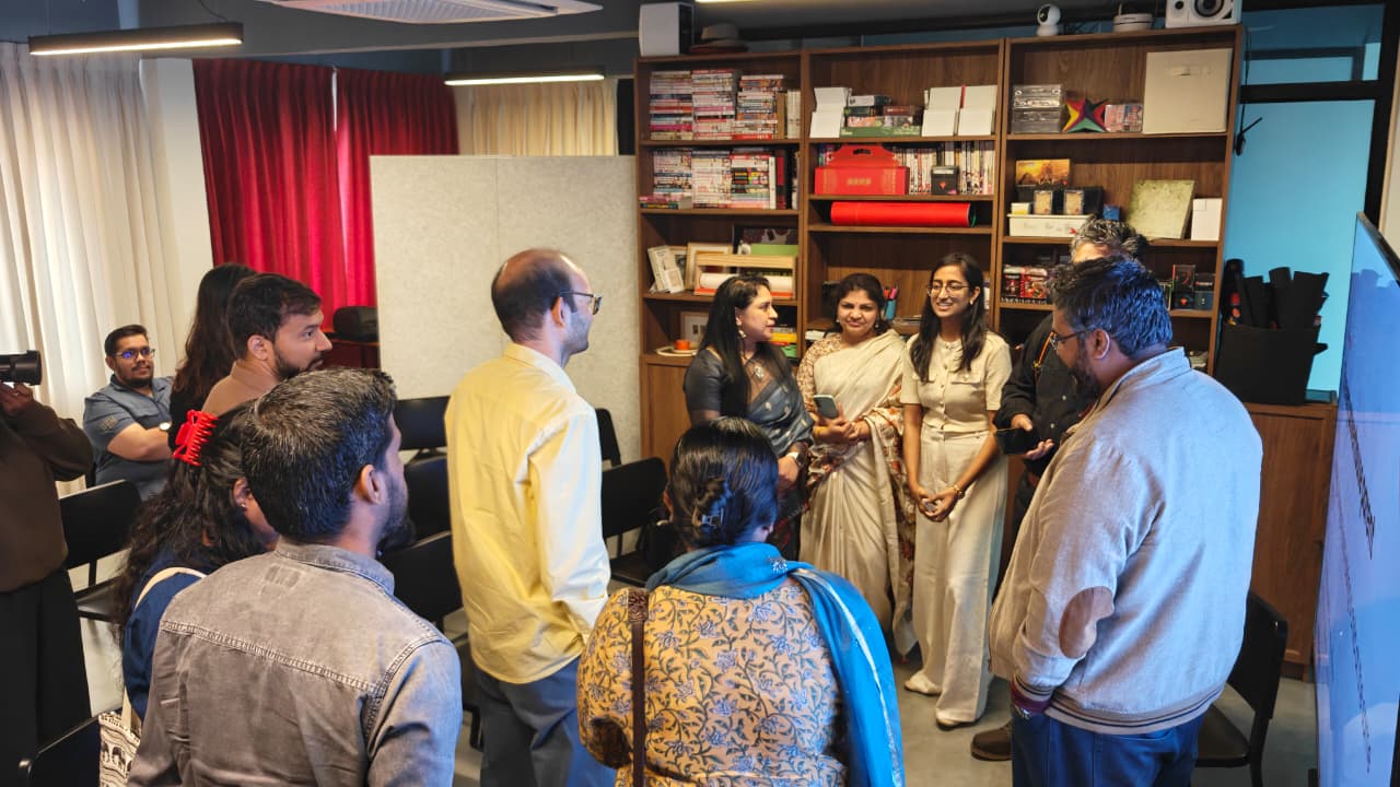 Founder-parents talking together at the Basecamp event