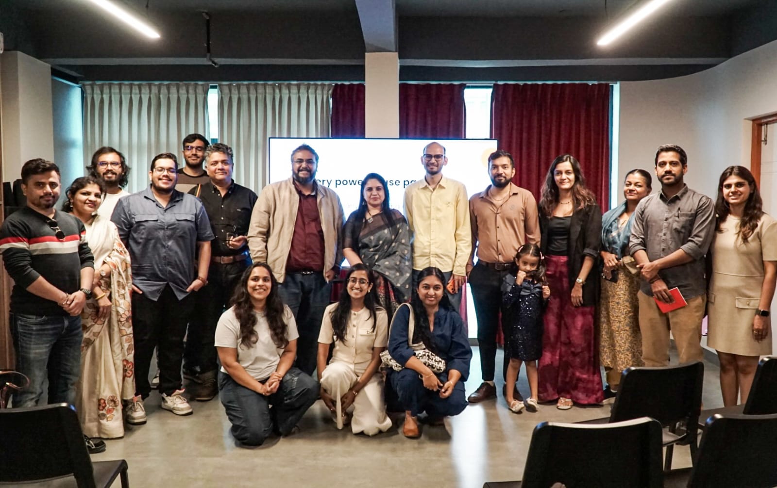 Group photo from the Basecamp founder-parents event