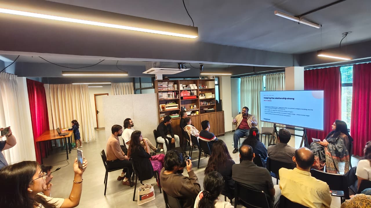 Audience gathered for the Basecamp founder-parents session