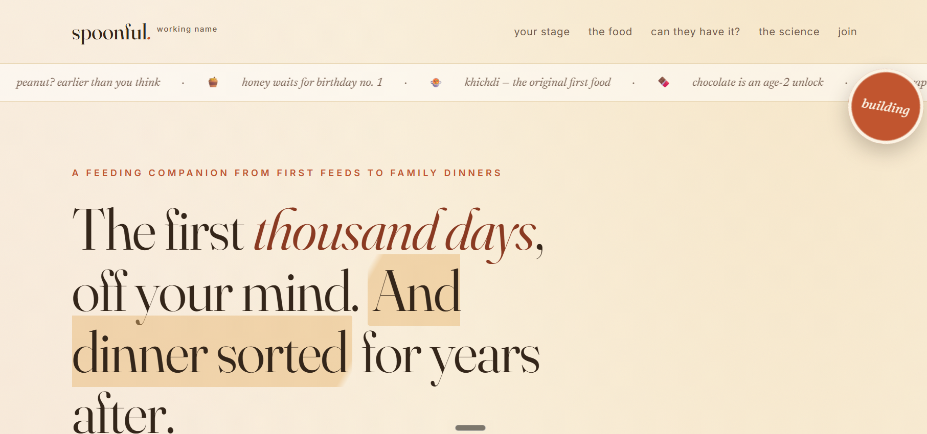 Spoonful — a feeding companion for parents, from first feeds to family dinners